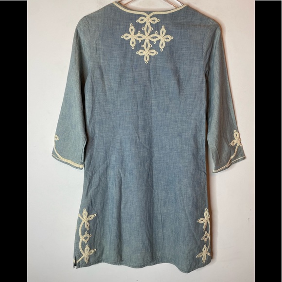 Lucky Brand Chambray Embroidered Tunic - Picture 3 of 7